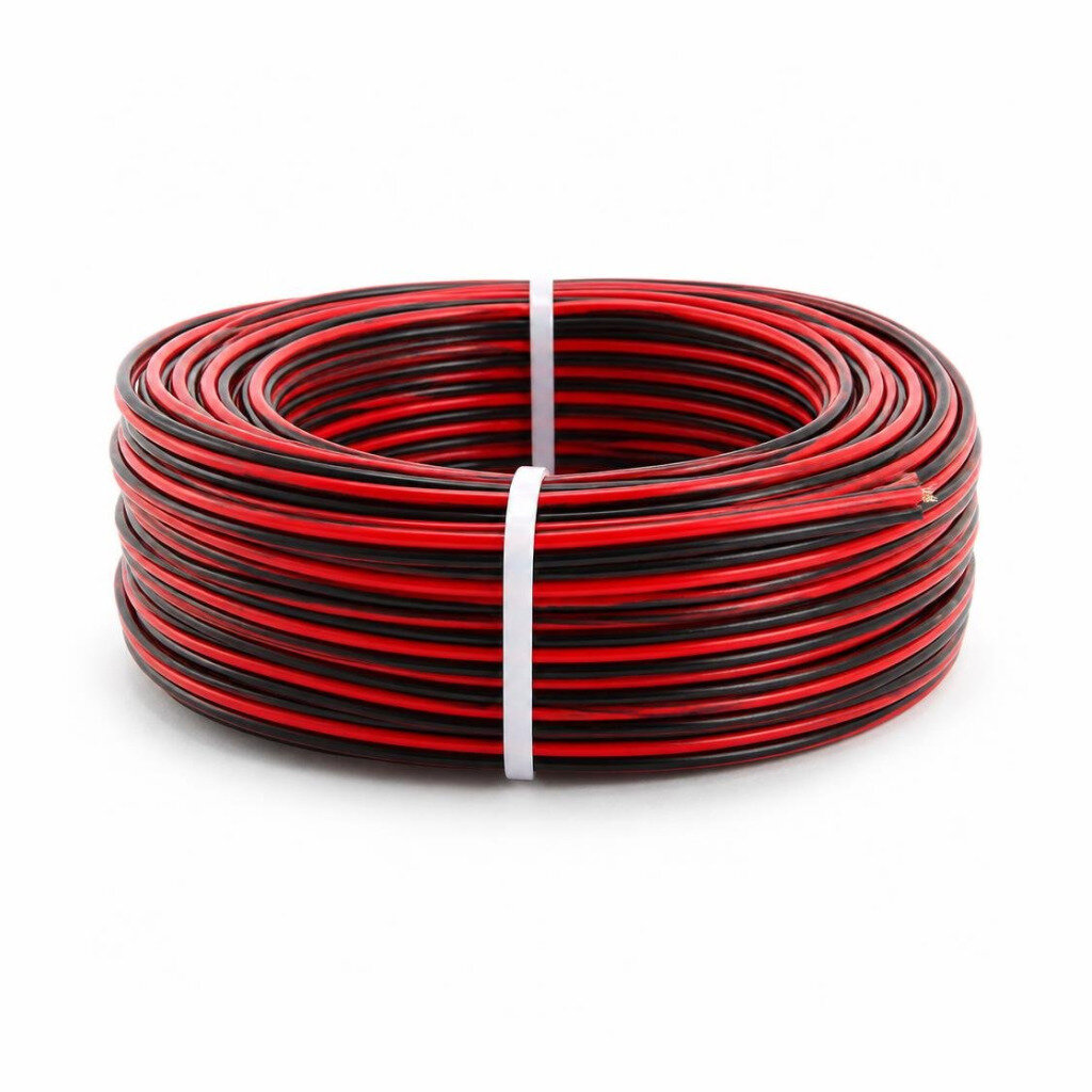 14/0.14MM X 2C WIRE CABLE RED BLACK