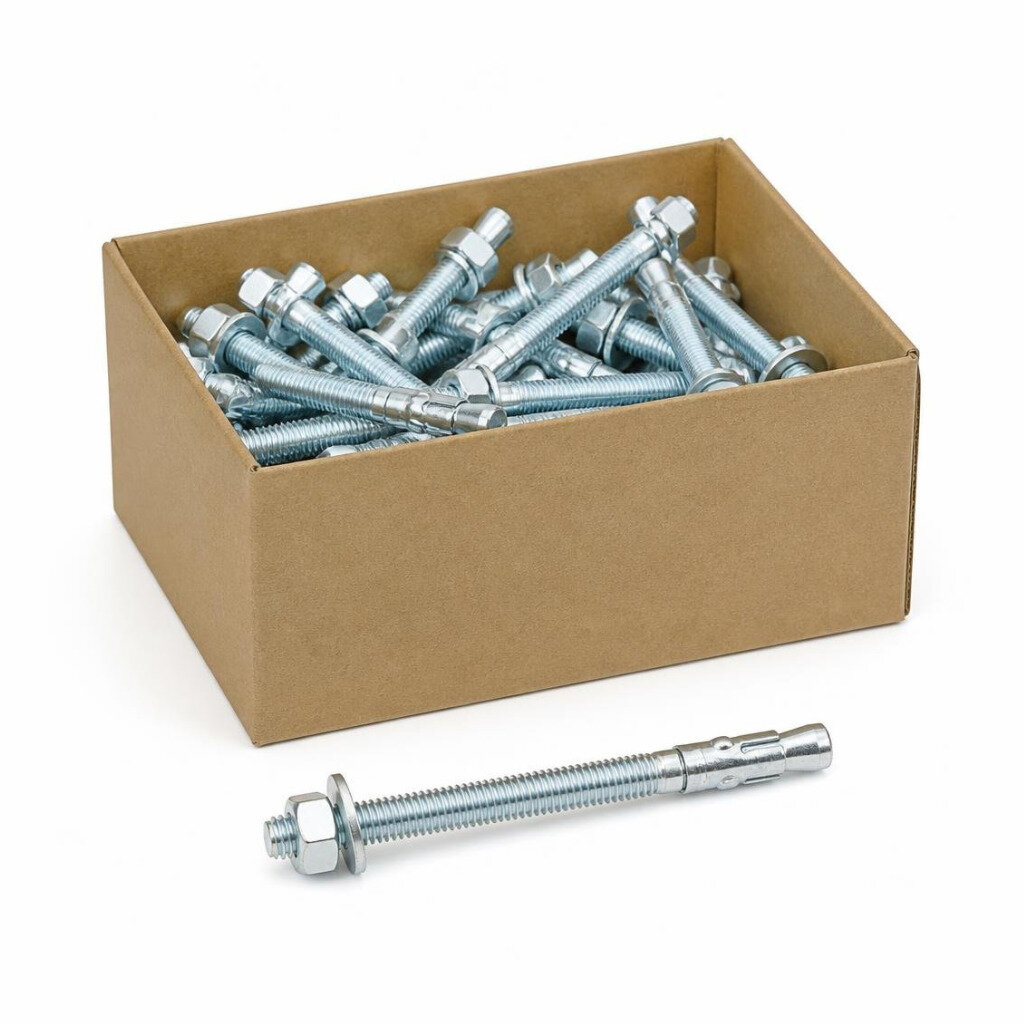 QT M10 X 120MM ZP PK WEDGE ANCHOR (50PCS/BOX)