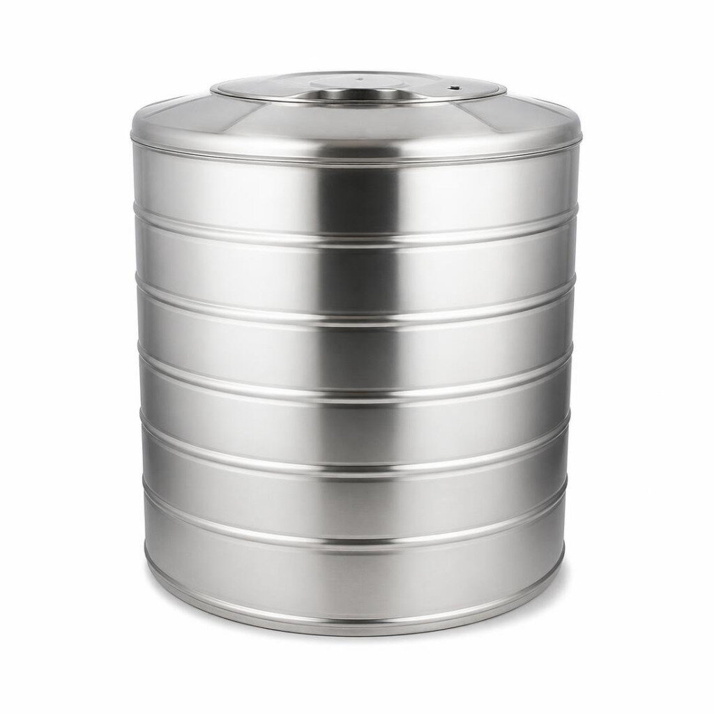 STAR F/B125 1250L FLAT BOTTOM S/STEEL WATER TANK WITHOUT STAND