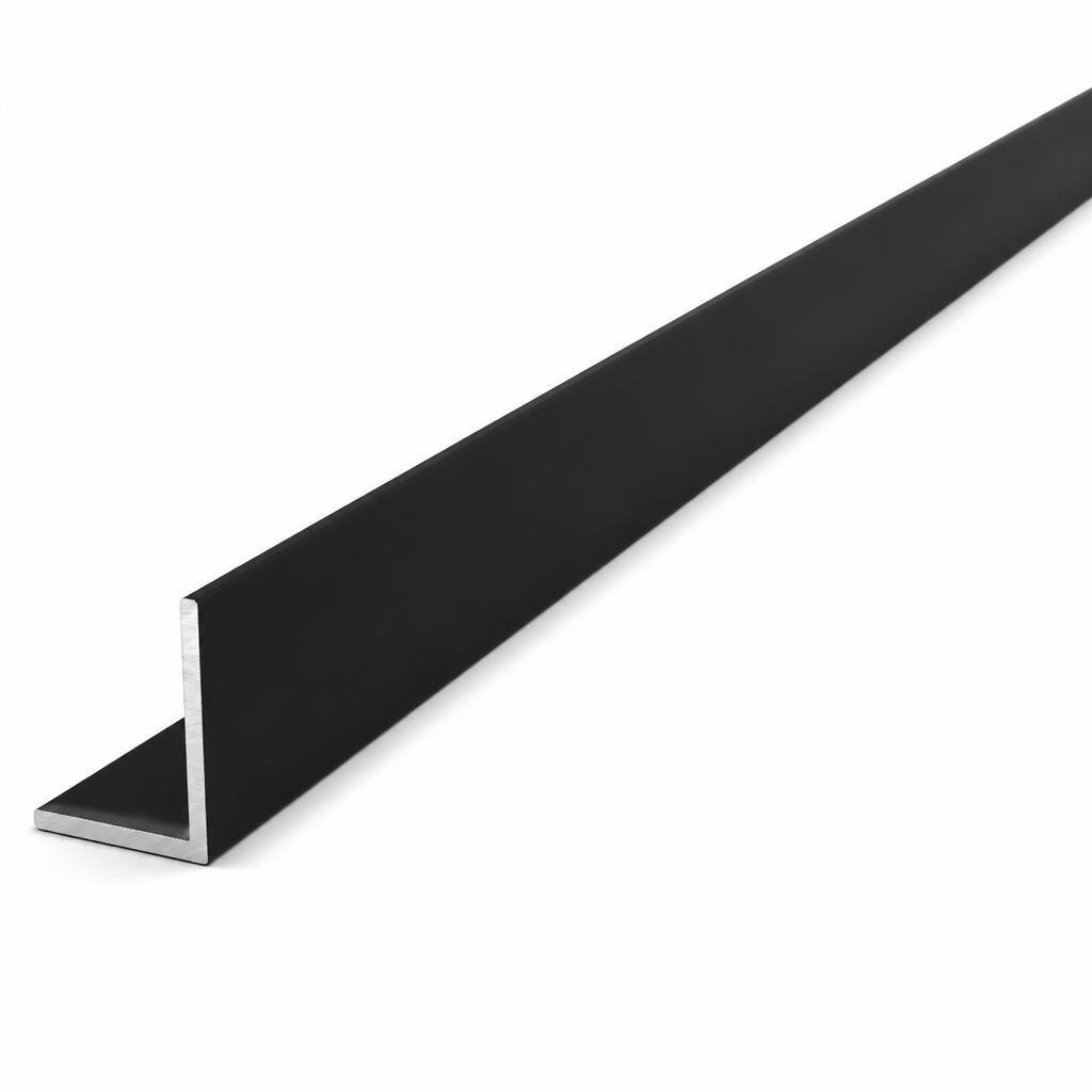 CYBERFLOR ALP2812-05 28 X 12 X 2700MM ALUM. L PROFILE - BLACK (100PCS/CTN)