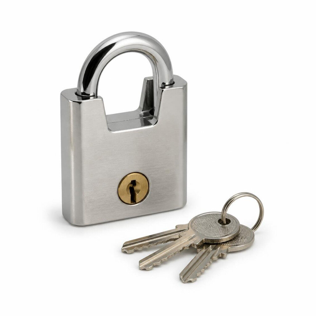 CELONI 504 CHROME PADLOCK