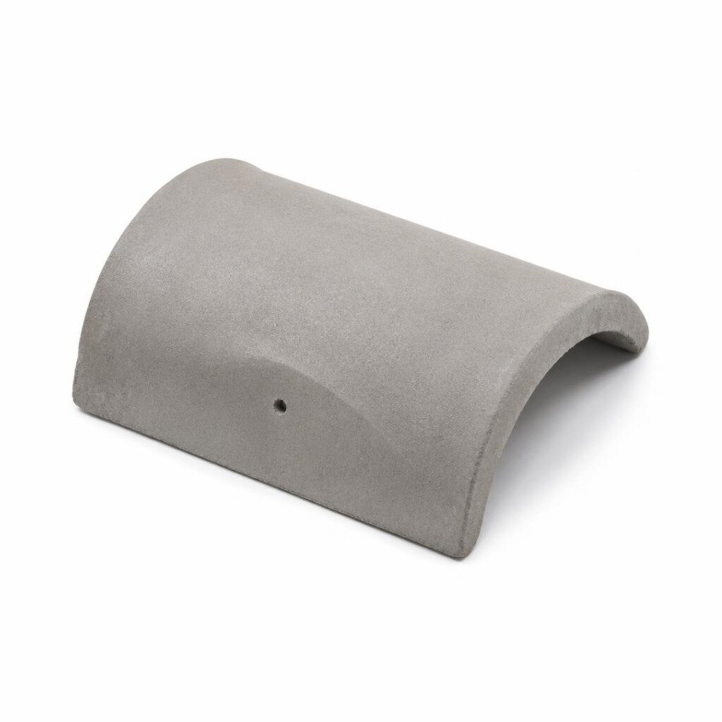 MONIER STD RIDGE TILE END - ASH GREY