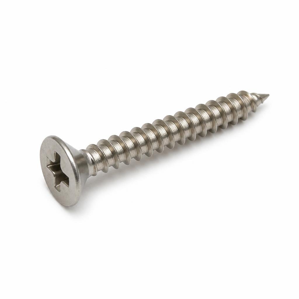 STS #10 X 1 1/2" FH S/STEEL TAPPING SCREW