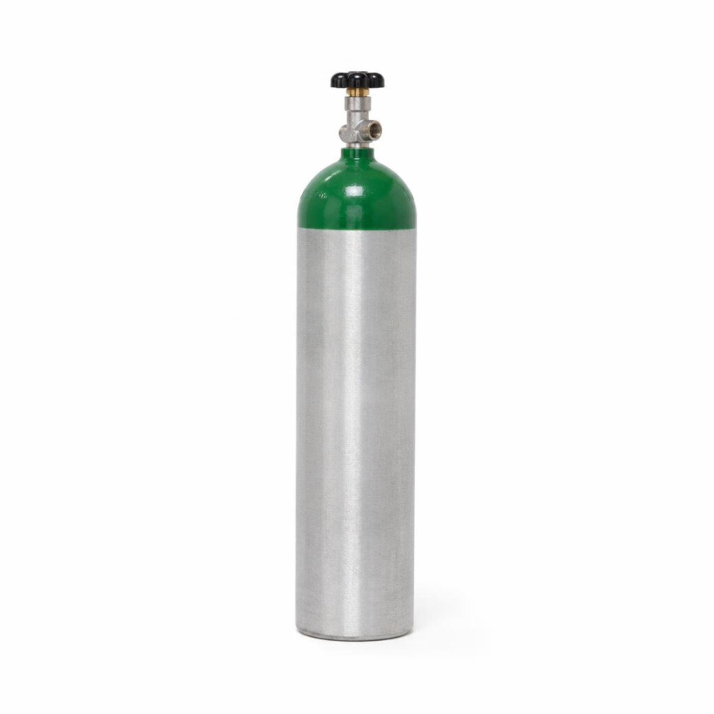 1.4m3 MINI CYLINDER OXYGEN O2 (EMPTY WITHOUT GAS)