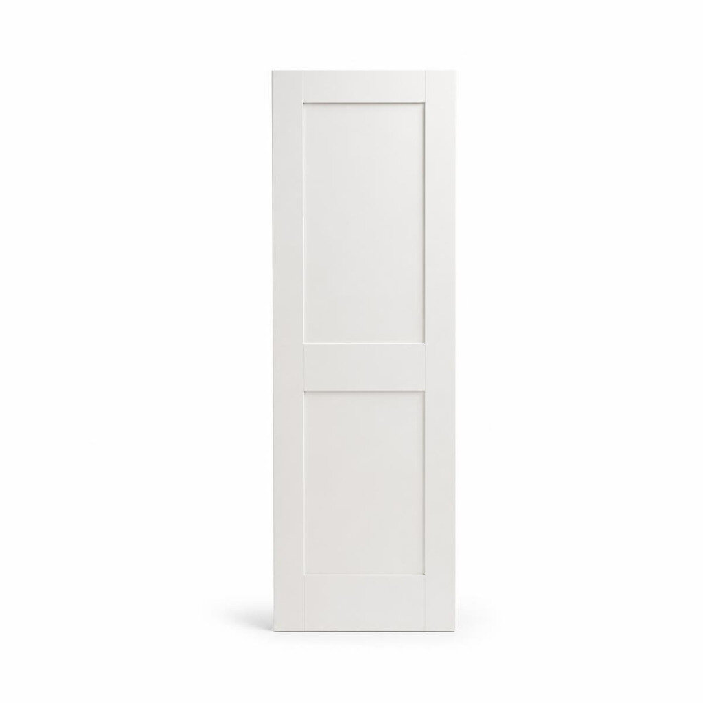 32 6/8" X 83" WHITE PRIMED DOOR SHAKER MDR 1 - (L/H)