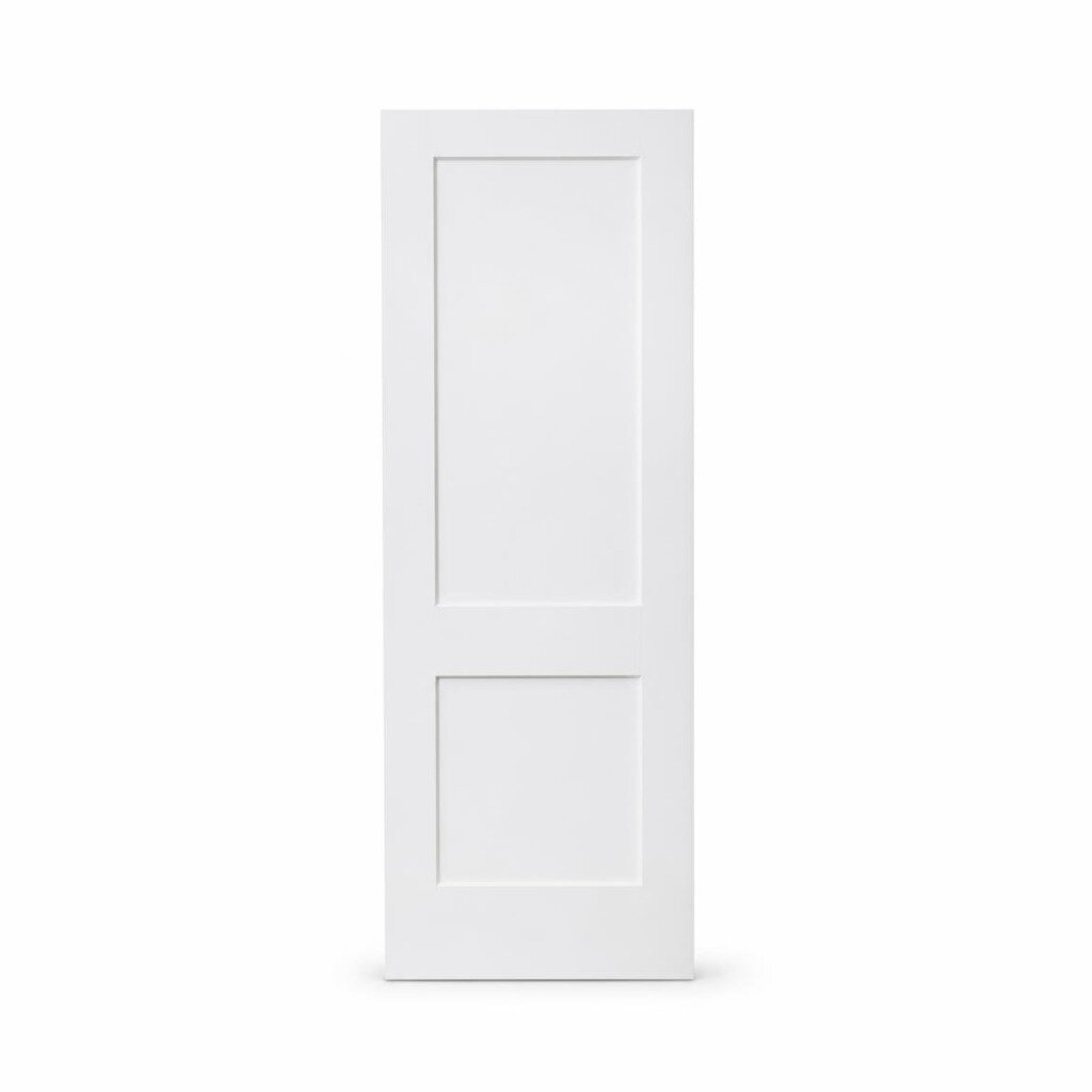 33 6/8" X 83" WHITE PRIMED DOOR SHAKER
