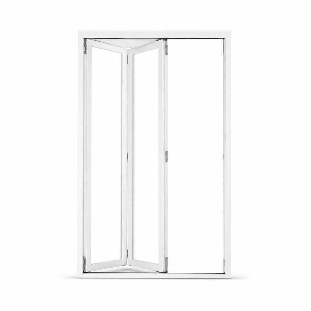 ART 36" X 84" PREMIUM PRO BIFOLD DOOR TRACKLESS (ARYLIC TRANSPARENT PANEL)