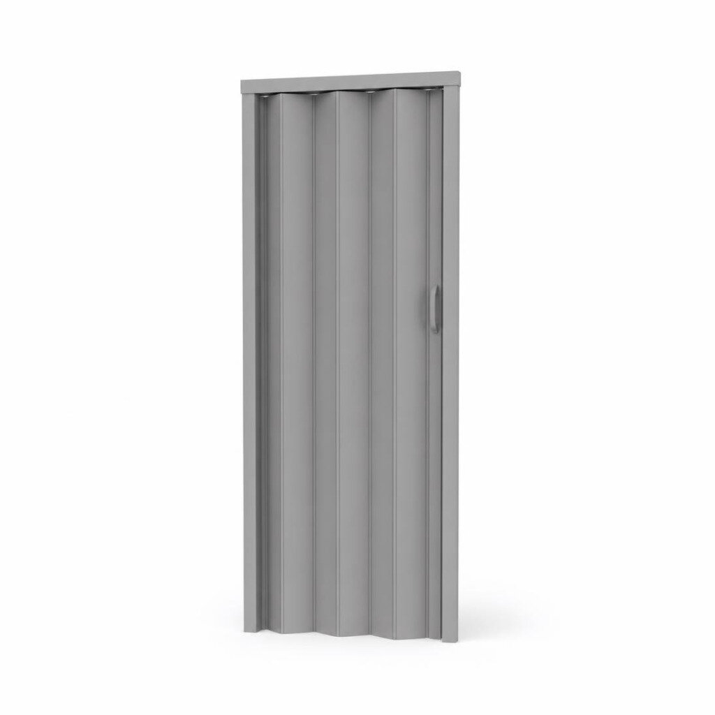 35" X 82" PVC FOLDING DOOR - GREY