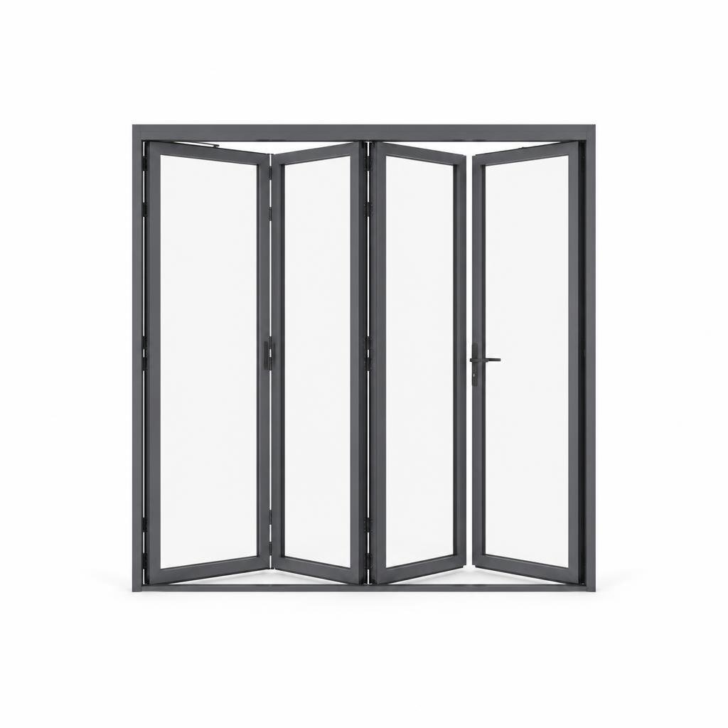 ALUM. FOLDING DOOR:HIGH PERFORMENCE PROFILE/FRAME:5MM NORMAL CLEAR