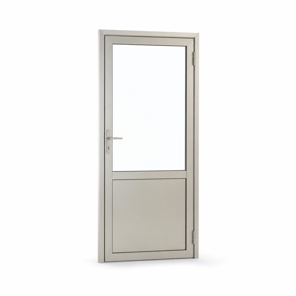 ALUM. SHOPFRONT PARTITION 45MM X 75MM PROFILE/FRAME(ALUM. SWING DOOR)