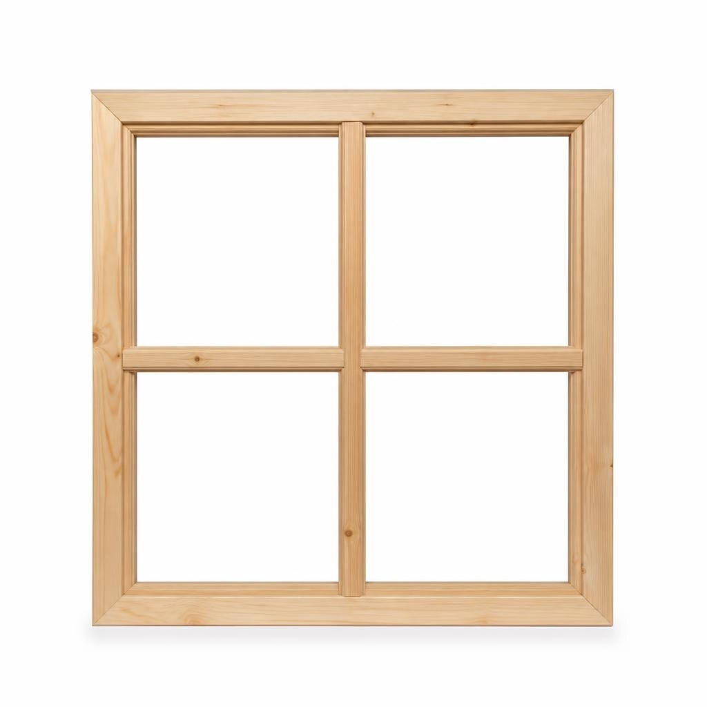 2FT X 2FT WOOD WINDOW FRAME