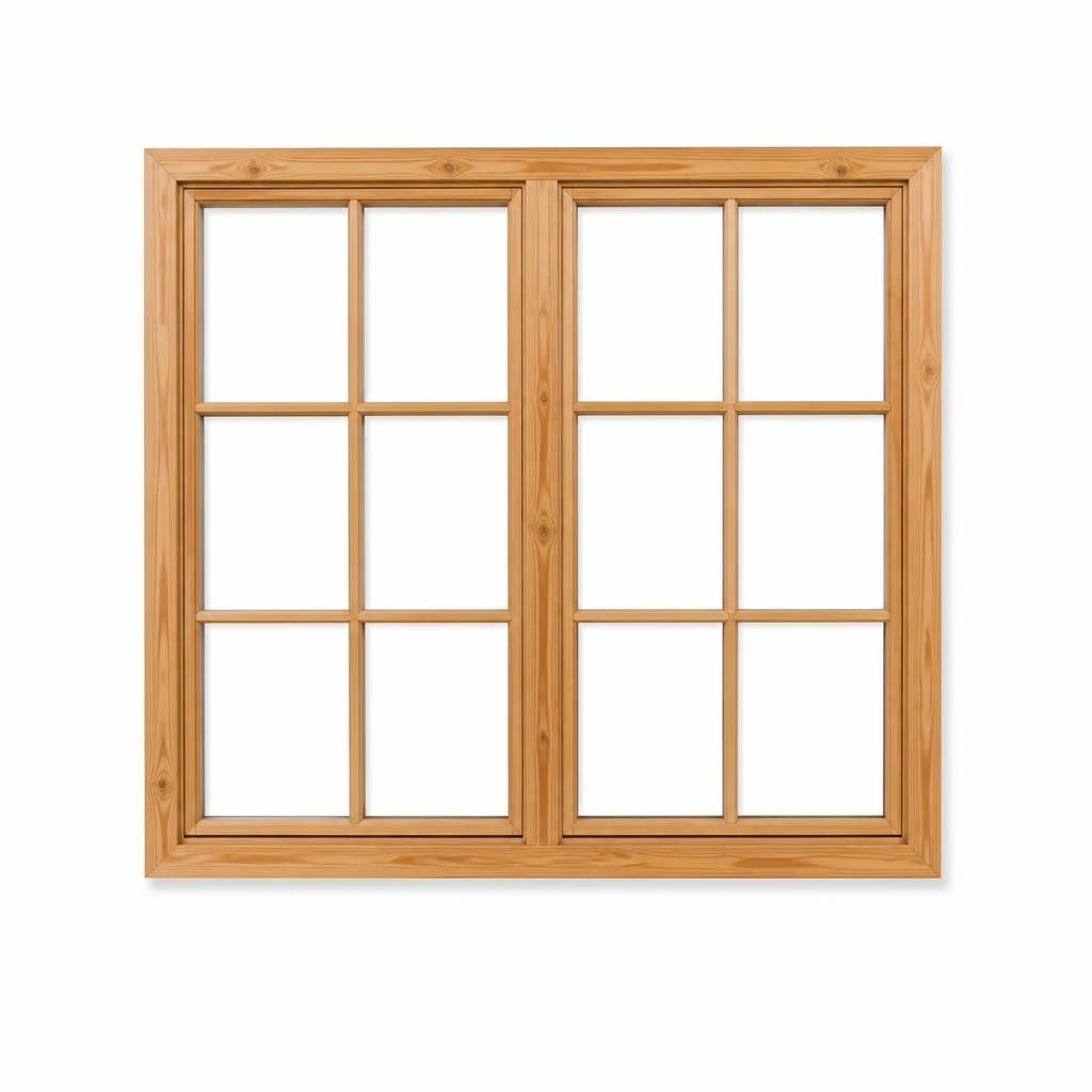 6FT X 4FT WOOD WINDOW FRAME