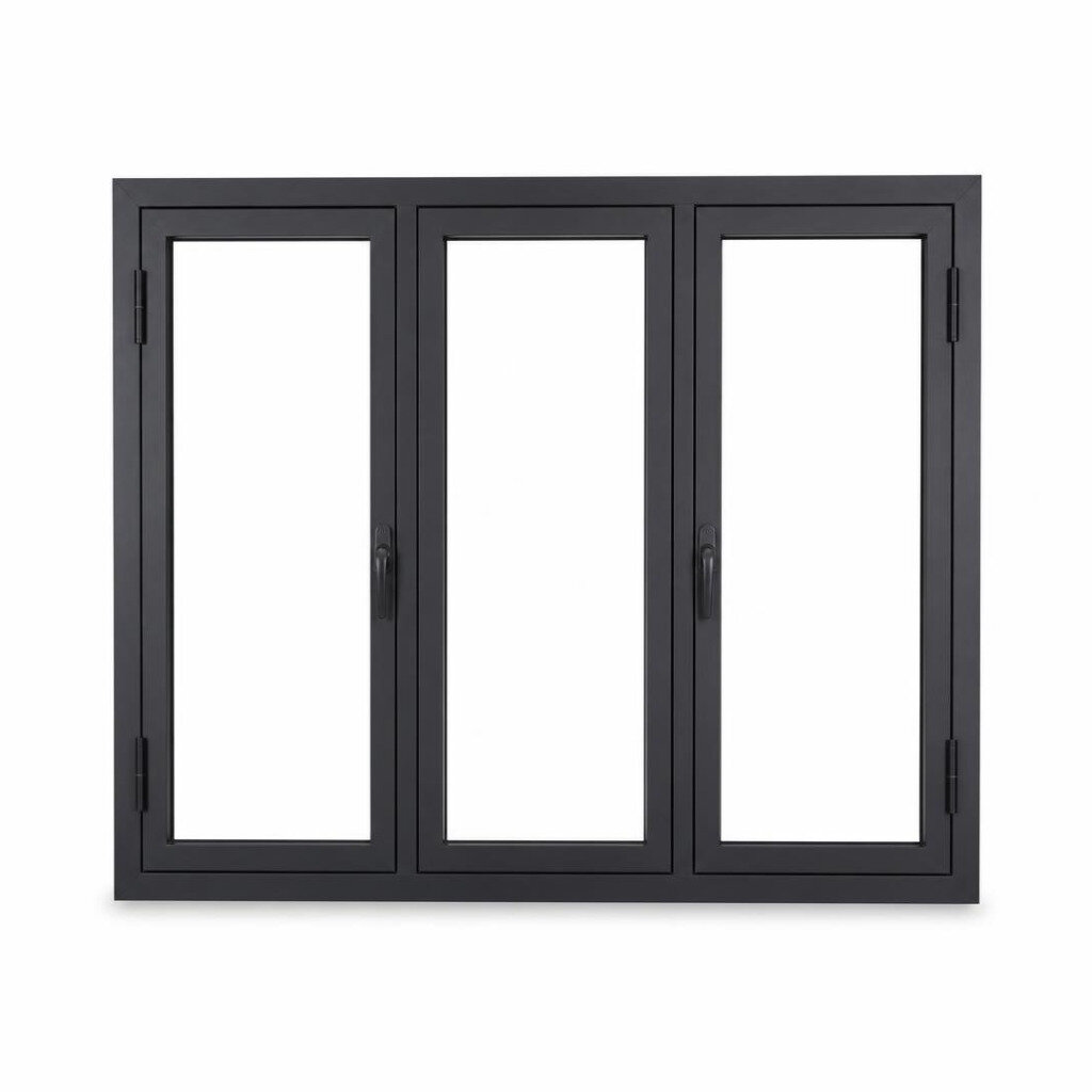 530 X 620 TRIPLE LEAVES METAL CASEMENT WINDOW