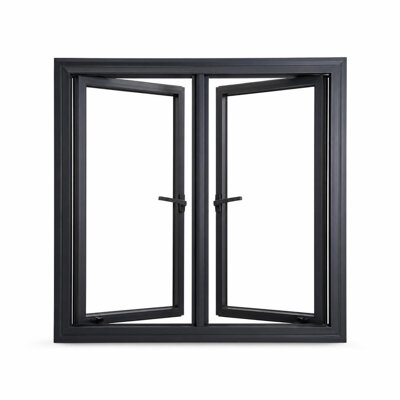 4FT X 4FT ALUMINIUM P/BLACK CASEMENT