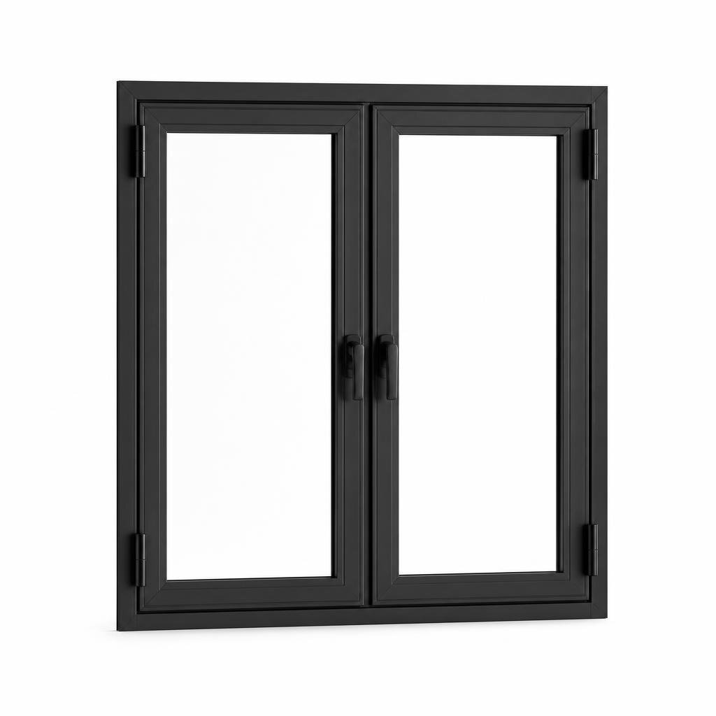 4FT X 2FT ALUMINIUM P/BLACK CASEMENT