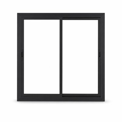 4FT X 4FT ALUMINIUM P/BLACK SLIDING WINDOW