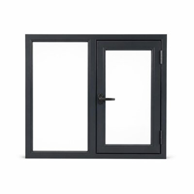 ALUMINIUM FIX GLASS PANEL:72MMX42MM PROFILE+STD CASEMENT WINDOW/FRAME:POWDER COATED