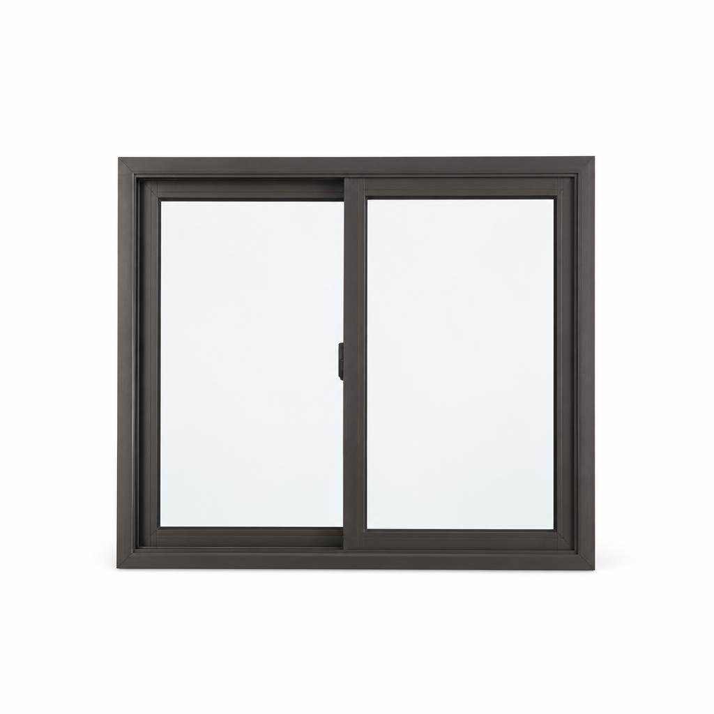 ALUM. SLIDING WINDOW:STD PROFILE/FRAME:POWDER COATED FINISH/GLASS:5MM NORMAL CLEAR