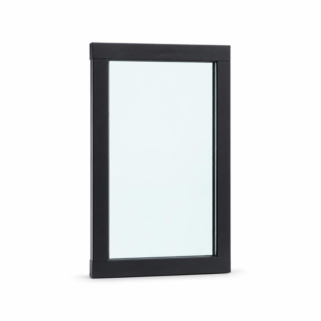 SHOPFRONT FIX GLASS:45MM X 75MM PROFILE/FRAME:POWDER COATED FINISH/GLASS:5MM NORMAL CLEAR