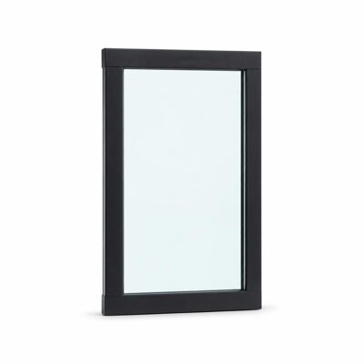 SHOPFRONT FIX GLASS:45MM X 75MM PROFILE/FRAME:POWDER COATED FINISH/GLASS:5MM NORMAL CLEAR