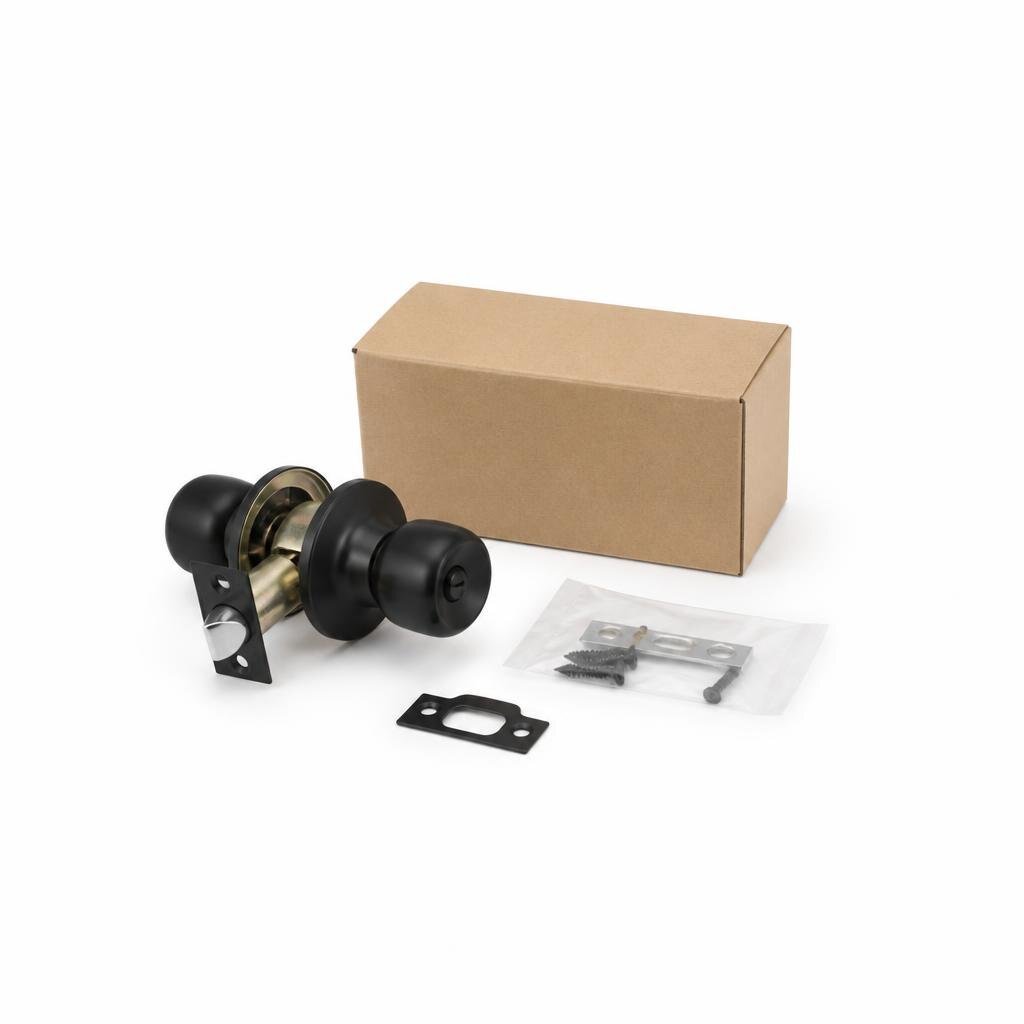 ROCKEY R-3855 BLACK TUBULAR CYLINDER LOCK (24PCS/CTN)