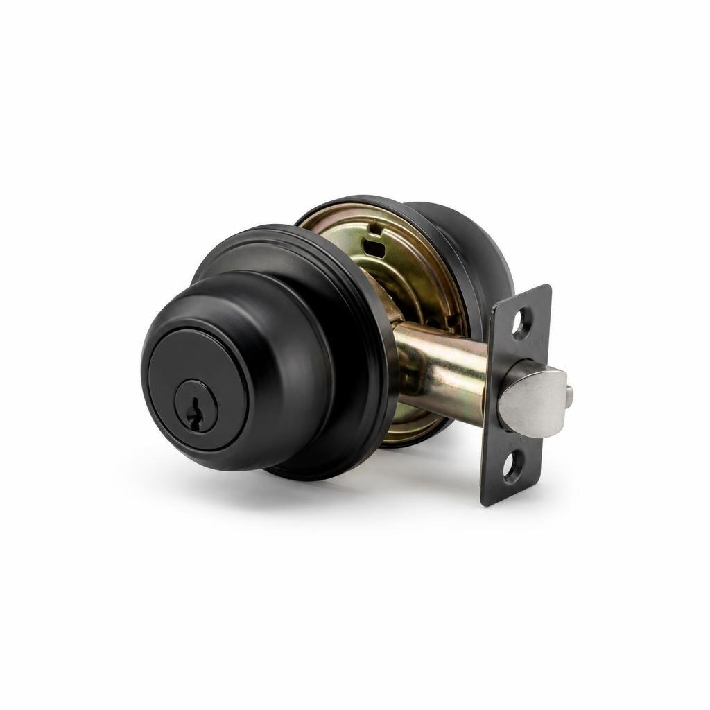 DELUXE BK3872SS-BK CYLINDRICAL LOCK