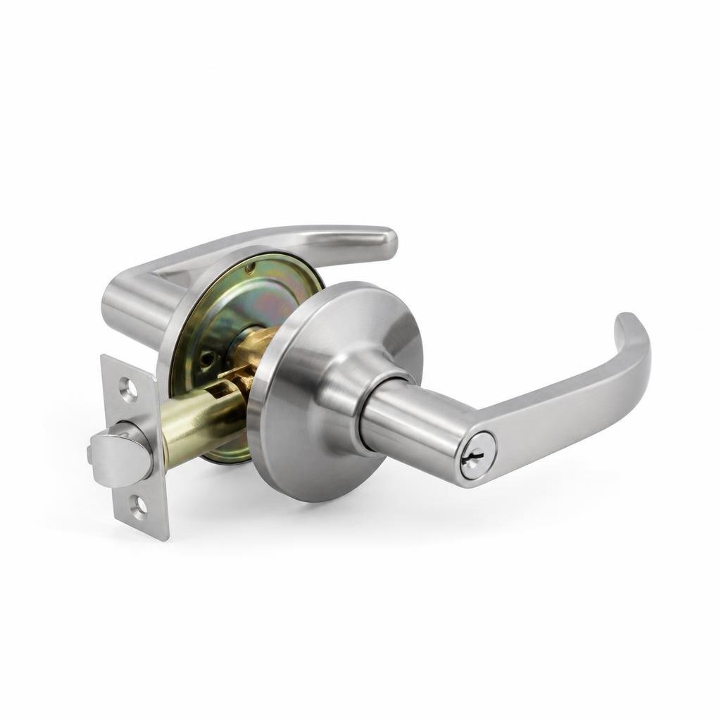 AMAN K2981-GR TUBULAR LEVER LOCKSET-KOREA