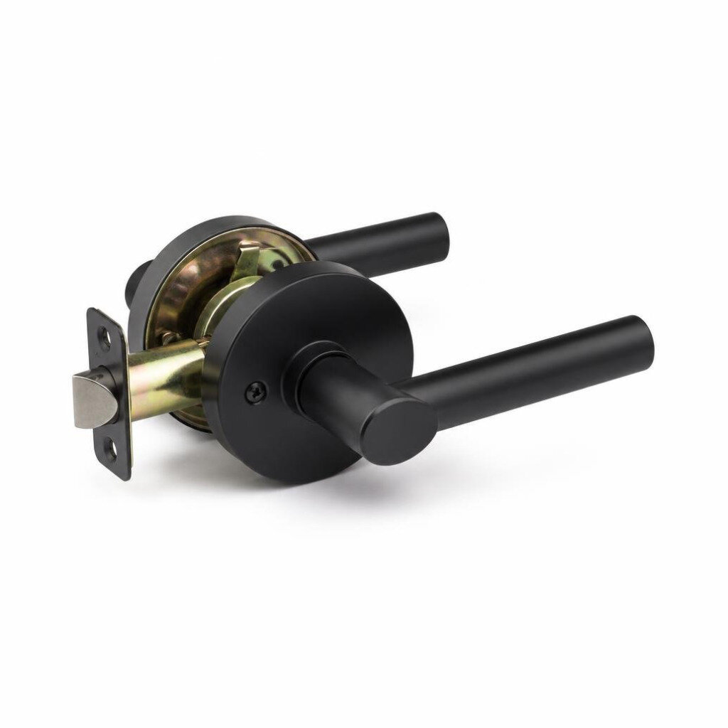 DORETTI TL8600MB-V BLACK ENTRANCE CYLINDER TUBULAR LEVER LOCK