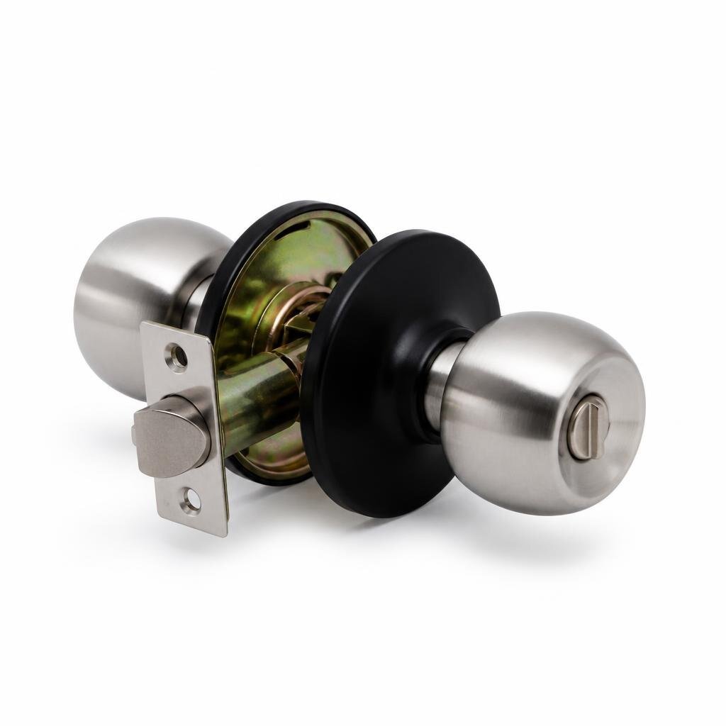 M-VR-SAFE 587SS/BK CYLINDRICAL LOCK - PRIVACY