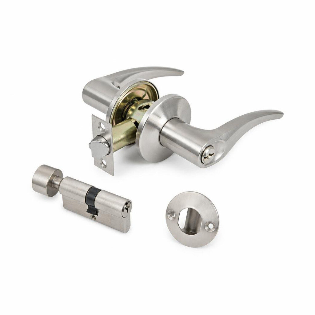 DORETTI FIRE RATED LOCKSET DLHH020SS + DMS6085SS + DCYH45SN COMBO SET