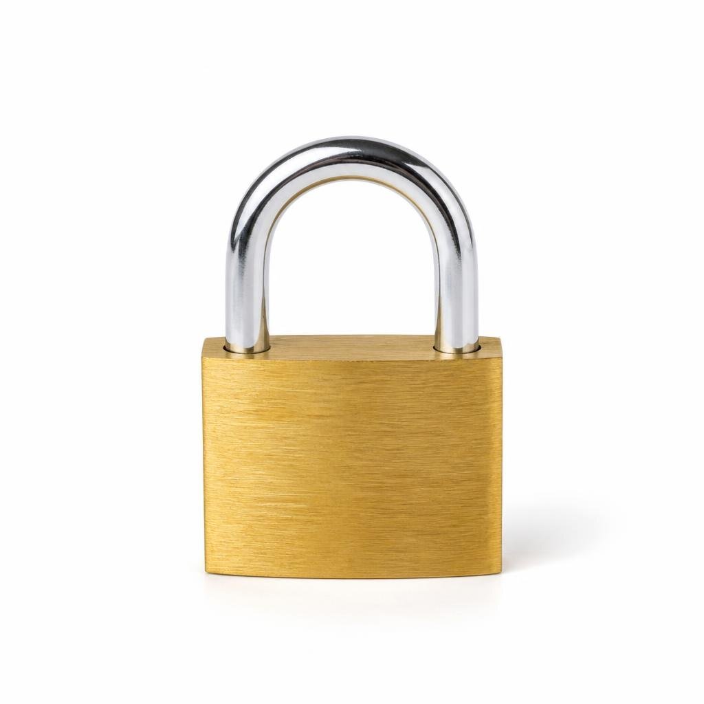 EXTREME 262 25MM BRASS PLATED PAD LOCK