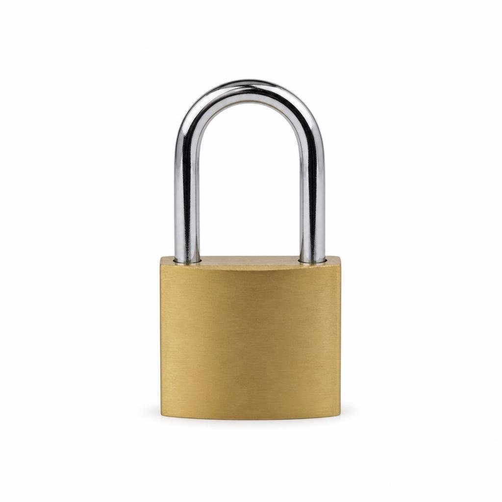 EXTREME 265 50MM BRASS PLATED PAD LOCK