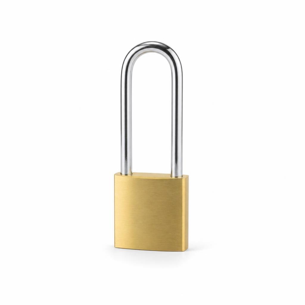 LEMEN PDLLM-BR/IR/L32 32MM BRASS LONG SHACKLE PADLOCK