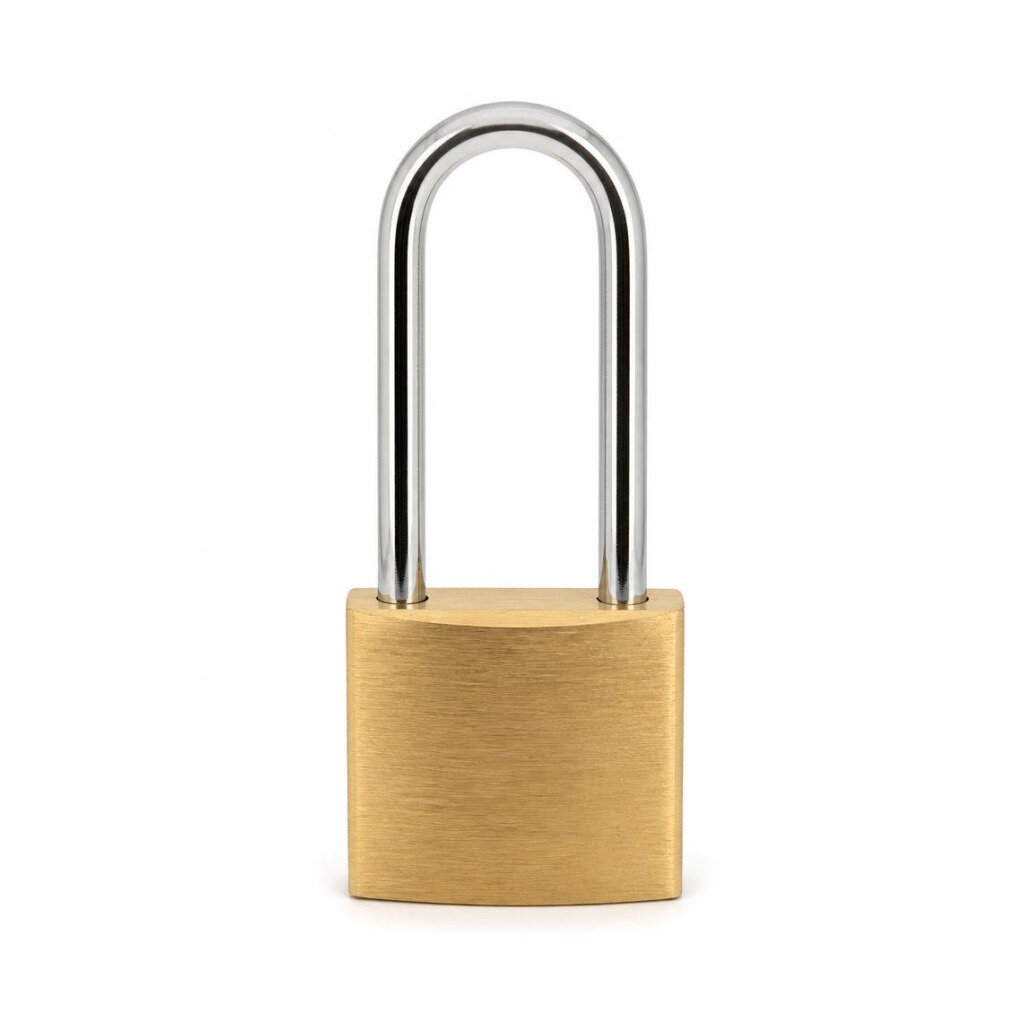 LEMEN PDLLM-BR/IR/L38 38MM BRASS LONG SHACKLE PADLOCK