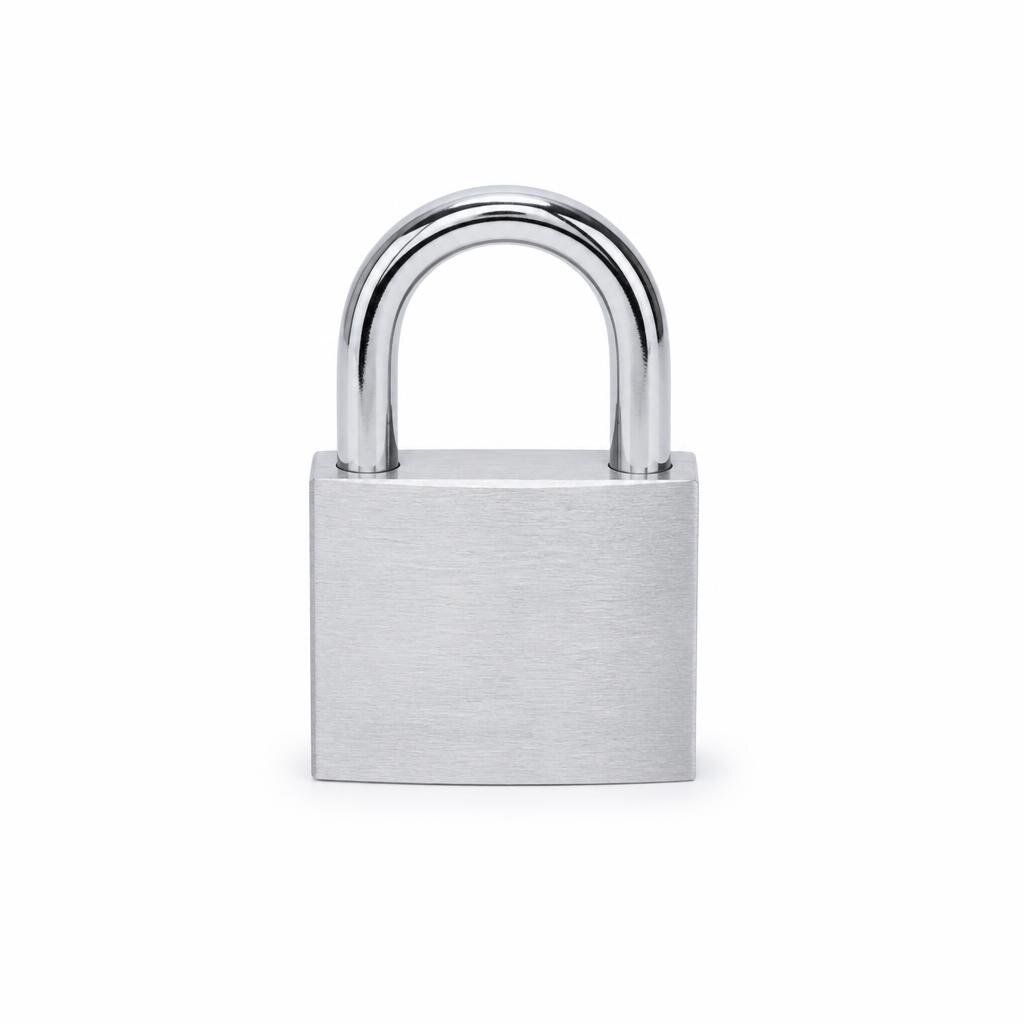 BRAVO 401 CHROMED PADLOCK