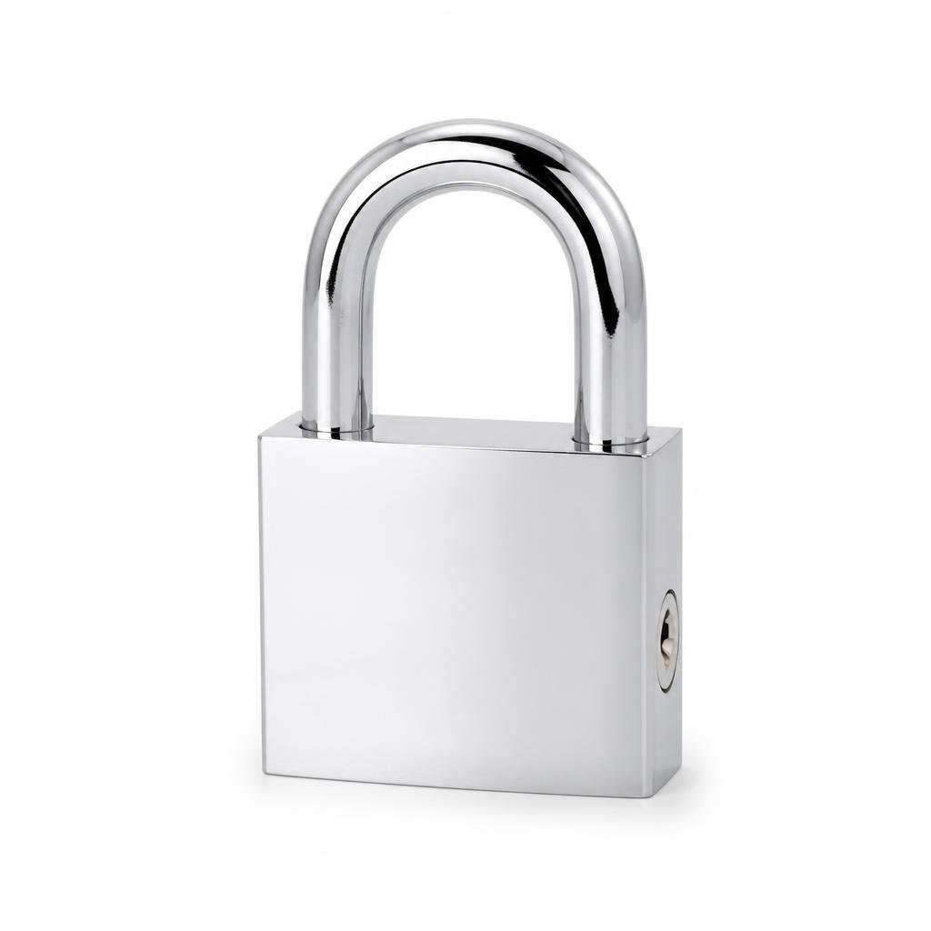 BRAVO 402 K/A CHROMED PADLOCK