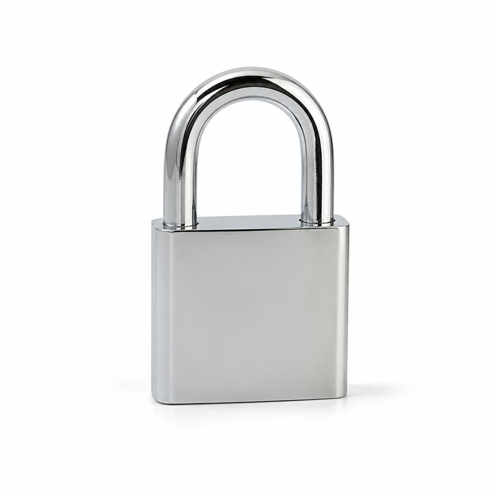 BRAVO 404 K/A CHROMED PADLOCK