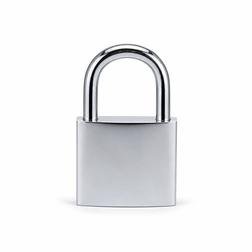 BRAVO 501 CHROMED PADLOCK