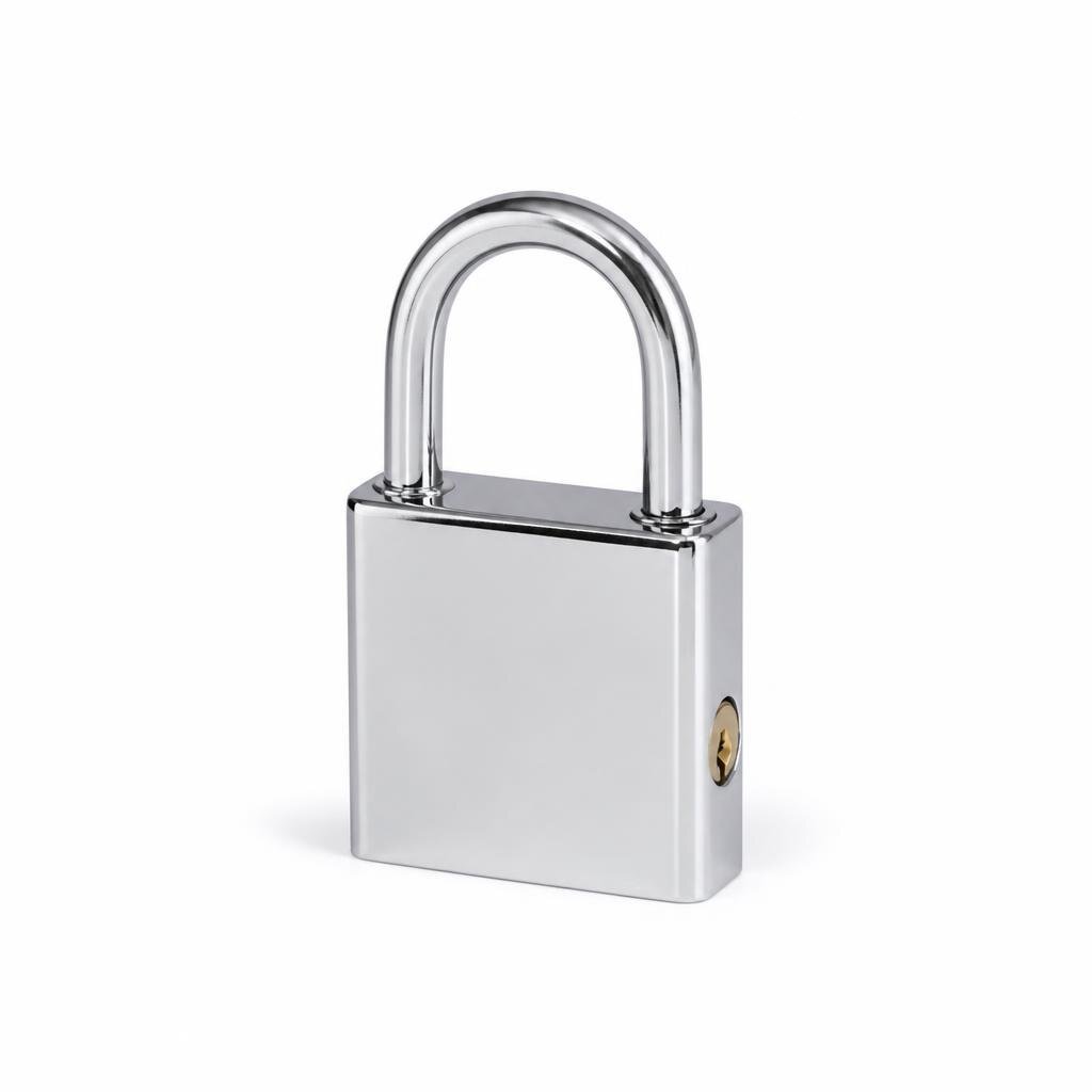 BRAVO 504 K/A CHROMED PADLOCK