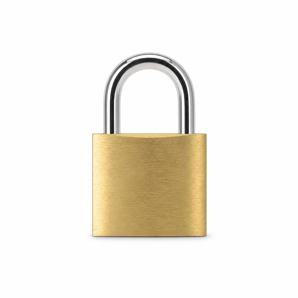 TRI-CIRCLE 262 25MM BRASS PADLOCK