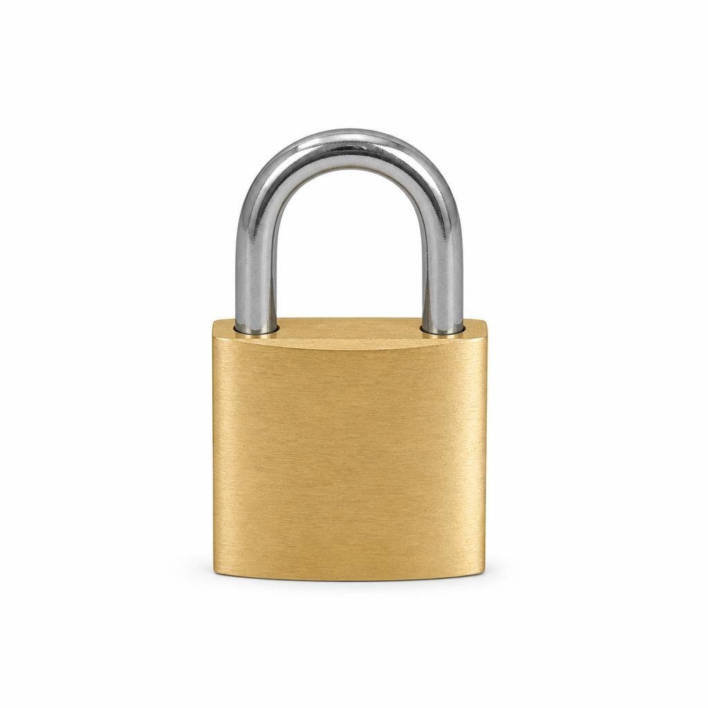 TRI-CIRCLE 265 50MM BRASS PADLOCK