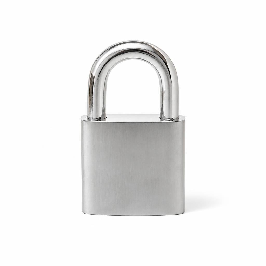 TRI-CIRCLE TCHD501 50MM CHROME IRON PADLOCK
