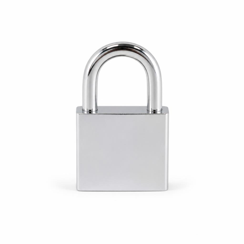 HAGER 40MM4 CHROME PADLOCK