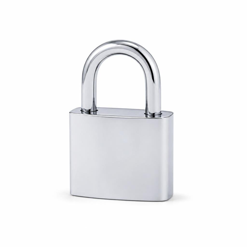 HAGER 50MM2 CHROME PADLOCK