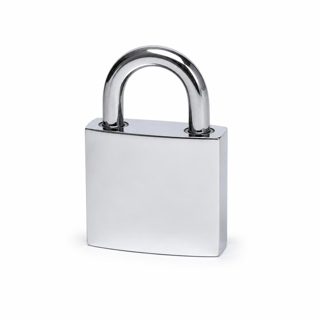 HAGER 50MM3 CHROME PADLOCK