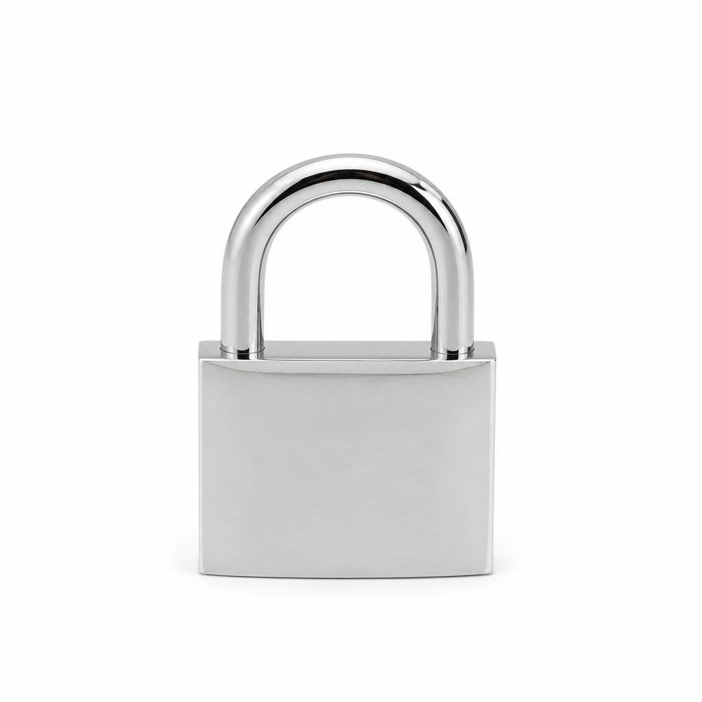 HAGER 50MM4 CHROME PADLOCK