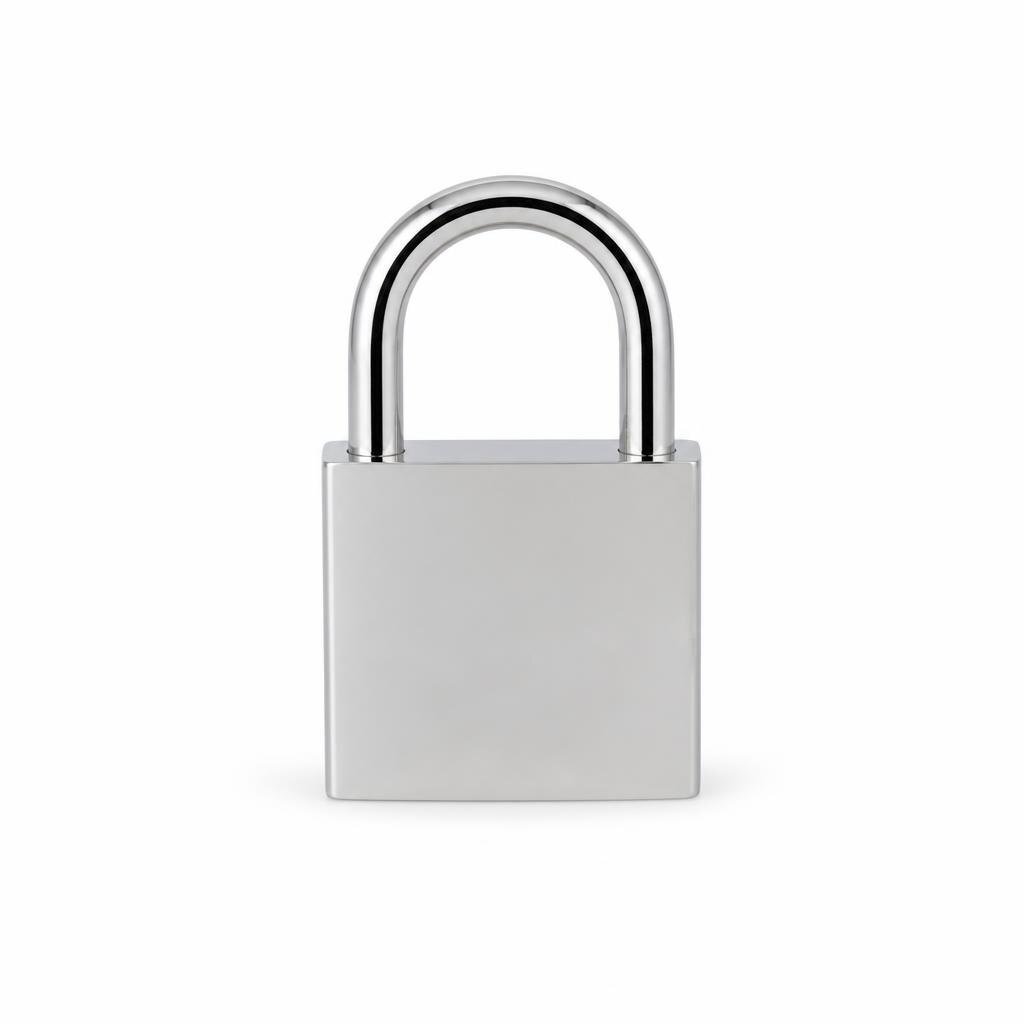 HAGER 50MM5 CHROME PADLOCK