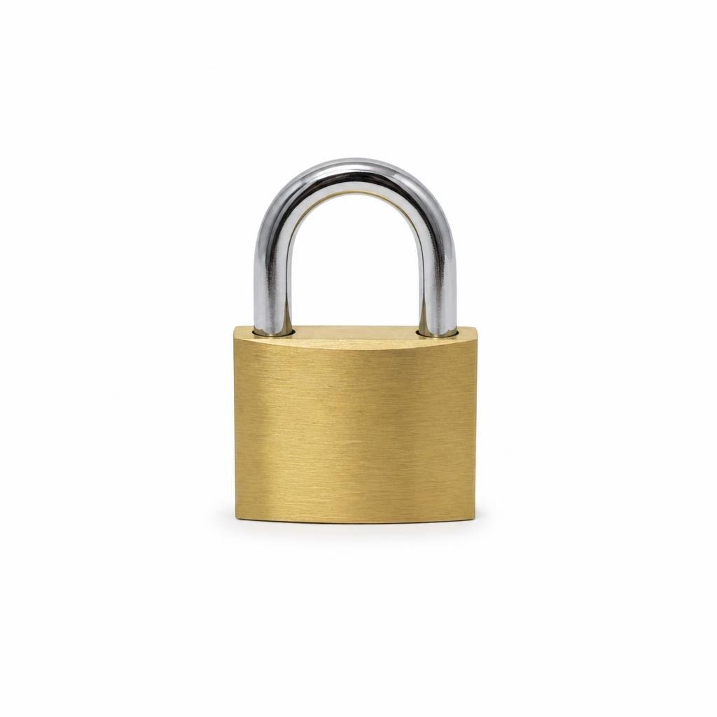 GLOBE HL405 50MM BRASS PADLOCK