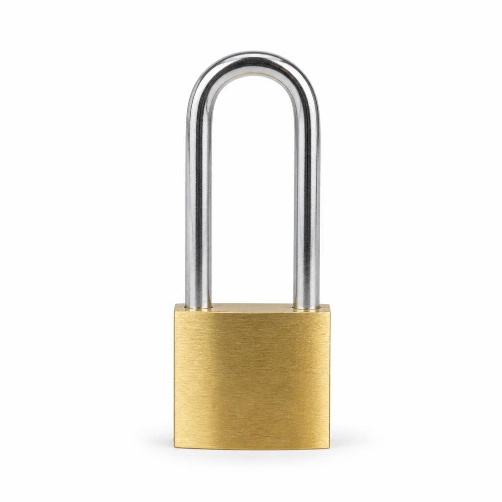 GLOBE HL402BL 25MM LONG SHACKLE BRASS PADLOCK