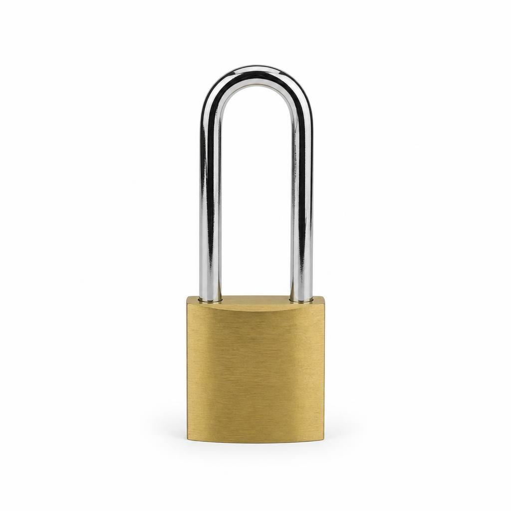 GLOBE HL403BL 30MM LONG SHACKLE BRASS PADLOCK